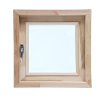 Окно, 40×40см, двойное стекло ЛИПА, наружнее открывание Окно, 40×40см, двойное стекло ЛИПА, наружнее открывание