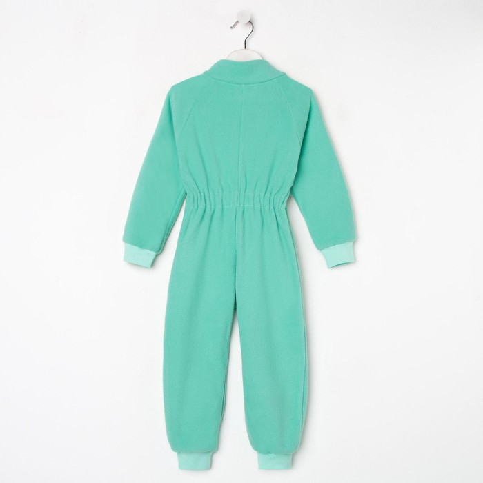 Комбинезон воротник-стойка, цвет мятный, рост 104-110 см