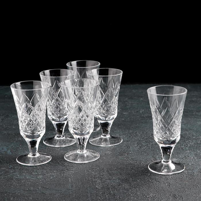 Набор рюмок хрустальных &laquo;Хрусталь&raquo;, 50 мл, 6 шт