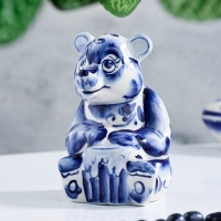 Сувенир "Медведь с мёдом", гжель Сувенир "Медведь с мёдом", гжель