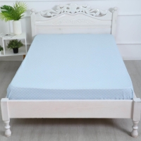 Простыня на резинке Атра 140х200х20, Виши, голубой, бязь 120г/м, хл100% Простыня на резинке Атра 140х200х20, Виши, голубой, бязь 120г/м, хл100%