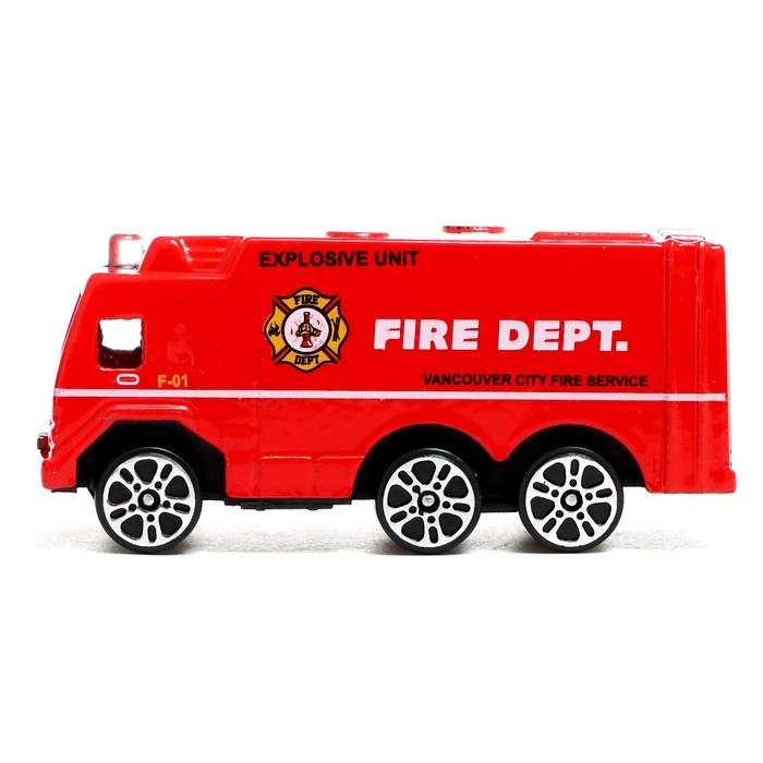 Машина металлическая «Спецслужбы» в банке, цвет МИКС Машина металлическая «Спецслужбы» в банке, цвет МИКС