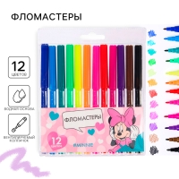 Фломастеры «Minnie», 12 цветов, Минни Маус Фломастеры «Minnie», 12 цветов, Минни Маус