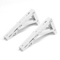 Кронштейн складной для столов и полок ТУНДРА, 2 шт., длина 200 мм, сталь, цвет белый Кронштейн складной для столов и полок ТУНДРА, 2 шт., длина 200 мм, сталь, цвет белый