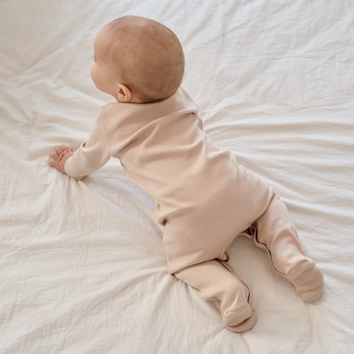 Комбинезон детский MINAKU, цвет бежевый, рост 62-68 см