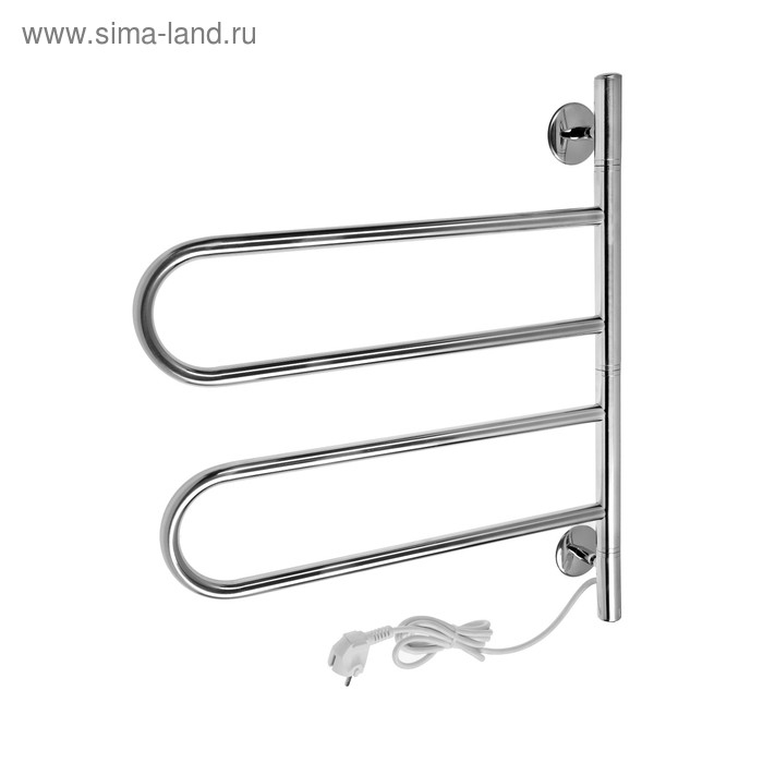 Полотенцесушитель электрический ТЕРА Полотенцесушитель электрический ТЕРА "Флюгер", 450х500 мм, поворотный