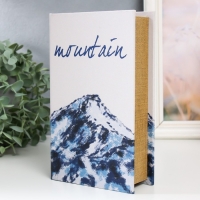 Сейф-книга дерево кожзам "Горы" 21х13х5 см