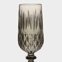 Бокал «Грани», 200 мл, 7,6×21,5 см, цвет серый Бокал «Грани», 200 мл, 7,6×21,5 см, цвет серый