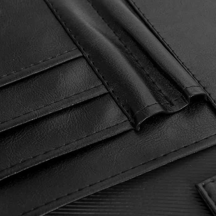 Папка деловая, искусственная кожа, для бумаг, 370 х 275 х 50 мм, ручка-трансформер, 3Д54 Папка деловая, искусственная кожа, для бумаг, 370 х 275 х 50 мм, ручка-трансформер, 3Д54 "Крокодил", черная