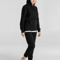 Толстовка с капюшоном унисекс King, черная, размер M