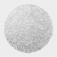 Салфетка сервировочная на стол &laquo;Манифик&raquo;, d=38 см, цвет серебряный