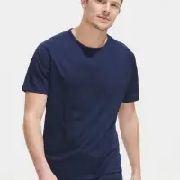 Футболка унисекс Sporty 140 темно-синяя, размер S