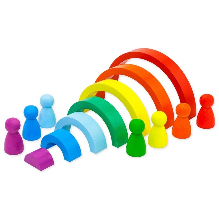 Пирамидка &laquo;Ступеньки. Радуга&raquo;