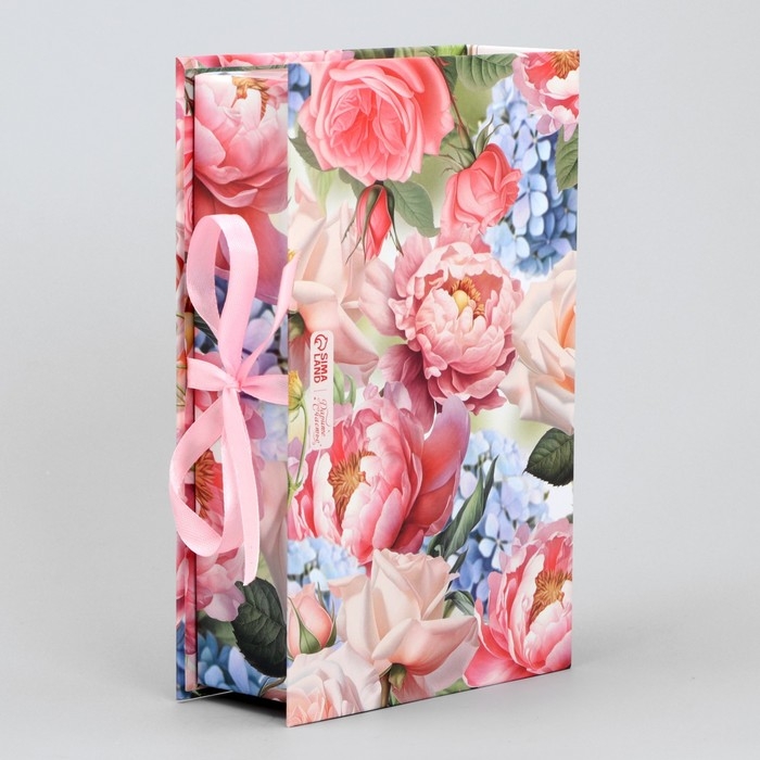 Коробка - книга, упаковка подарочная, &laquo;Нежность&raquo;, 20 х 12.5 х 5 см
