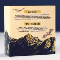 Подарочный набор &laquo;С новым годом: Крепкого здоровья&raquo;: чай травяной 20 г., бальзам с шиповником и клюквой 100 мл.