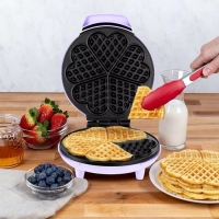 Вафельница электрическая Kitfort КТ-1688, 950 Вт, бельгийские, фиолетовая Вафельница электрическая Kitfort КТ-1688, 950 Вт, бельгийские, фиолетовая