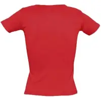 Футболка женская с круглым вырезом Lady 220 красная, размер M