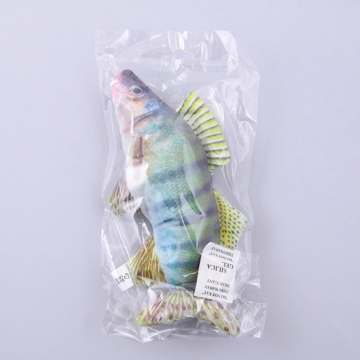 Игрушка для кошек с мятой &laquo;&lrm;Судак&raquo;&lrm; из текстиля, 20 см