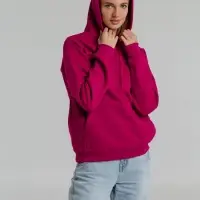 Толстовка с капюшоном Snake II ярко-розовая (фуксия), размер M