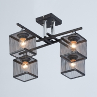 Люстра "Куб" 4х60Вт Е27 Чёрный 38,5х38,5х27см Люстра "Куб" 4х60Вт Е27 Чёрный 38,5х38,5х27см