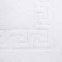 Полотенце махровое для ног 50х70см, белый, 100% хлопок, 550 г/м2