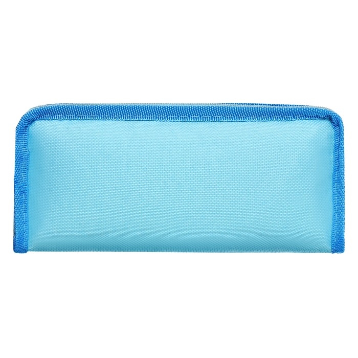 Пенал школьный на молнии Calligrata Пенал школьный на молнии Calligrata "Мишки", 2 отделения, голубой