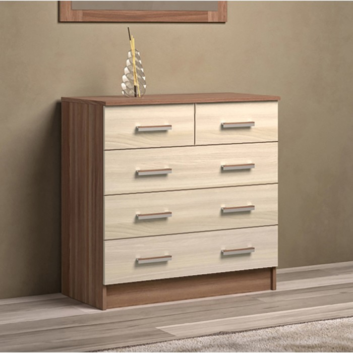 Комод Эра, 800 × 830 × 440, Ясень шимо светлый/Ясень шимо темный Комод Эра, 800 × 830 × 440, Ясень шимо светлый/Ясень шимо темный