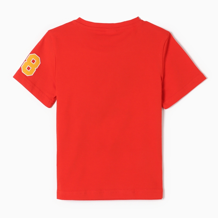 Футболка детская Mickey Микки Мауc, рост 98-104, красный