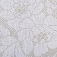 Тюль на кухню без шторной ленты, размер 169х162 см, цвет белый, 100% полиэстер