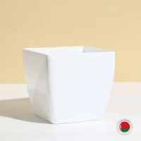 Горшок для цветов, 15 &times; 15 см, 2,5 л, пластик, белый