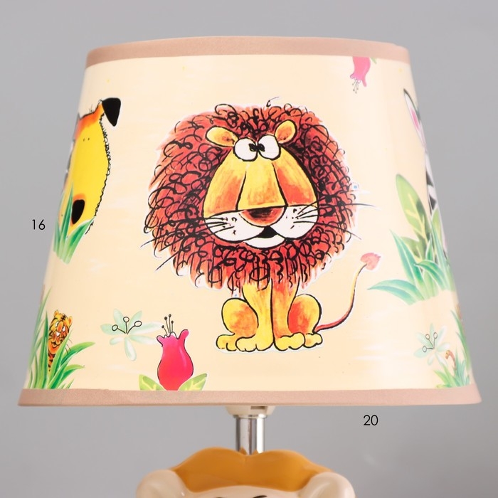 Настольная лампа Настольная лампа "Лев" Е14 40Вт белый 20х20х35см