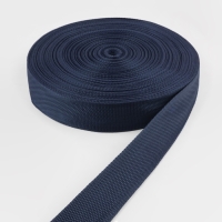 Стропа ременная, 40 мм, 50 &plusmn; 1 м, плотность 15,5 гр/м, цвет тёмно-синий №30