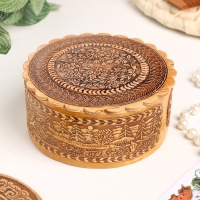 Шкатулка "Вьюнок", 100 х 40 мм, береста Шкатулка "Вьюнок", 100 х 40 мм, береста