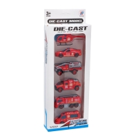 Набор металлических машин &laquo;Пожарная служба&raquo;, 6 шт.