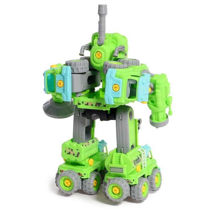 Конструктор винтовой &laquo;Робот военный&raquo;, 5 в 1