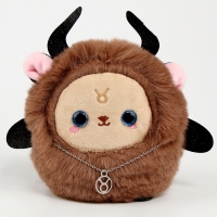 Мягкая игрушка &mdash; Зодиак &laquo;Создай своё украшение. Телец&raquo;, с кулоном