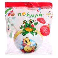 Мяч резиновый, с рисунком, диаметр 12,5 см, цвета МИКС