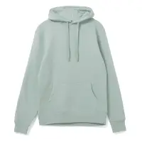 Толстовка с капюшоном унисекс Hoodie, серо-зеленая, размер S