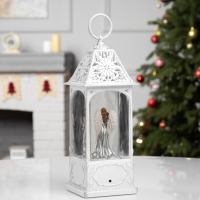 Фигура светодиодная &laquo;Рождественское волшебство&raquo;, 28х10.4х10.4 см, музыка, батарейки ААх3 (не в комплекте), USB, свечение тёплое белое