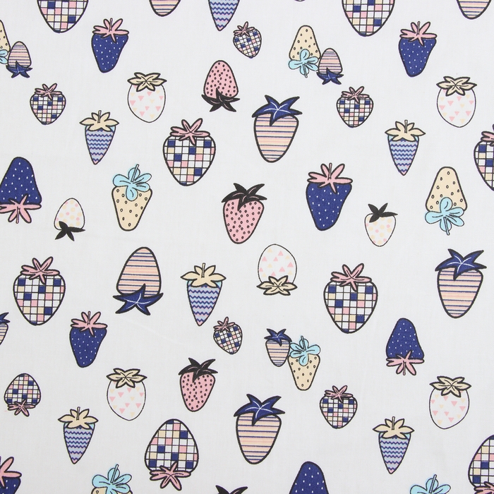 Комплект постельного белья LoveLife Комплект постельного белья LoveLife "Ягодки" 112*143 см, 60*120+20 см, 40*60 см, сатин, 100% хлопок