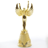 Кубок наградная фигура Ника &laquo;Мама, жена босс&raquo;, пластик, золото, 19,5 х 7,3 см