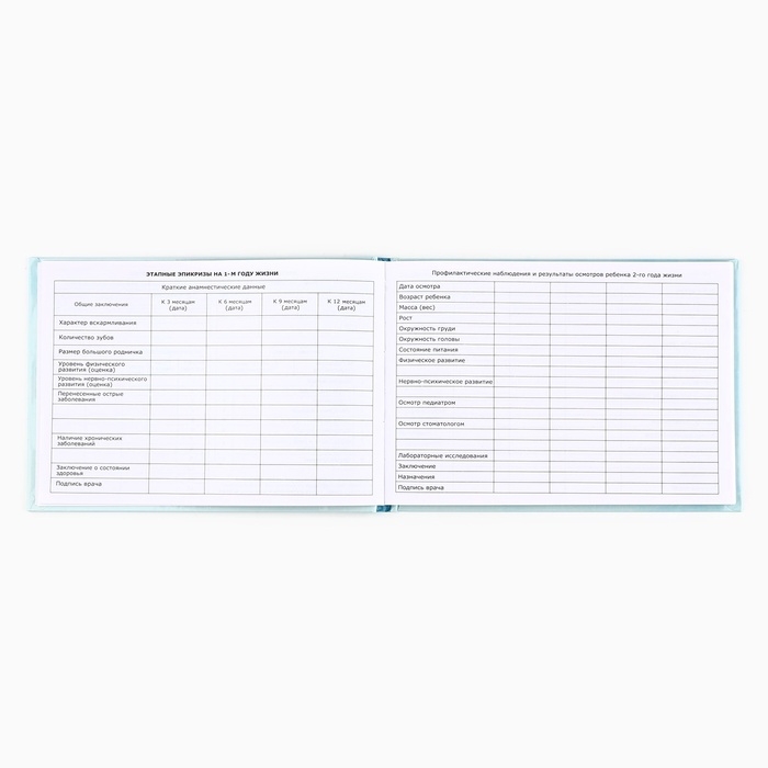 Медицинская карта в твердой обложке Форма №112/у Медицинская карта в твердой обложке Форма №112/у "Гусенок" голубой 80 листов