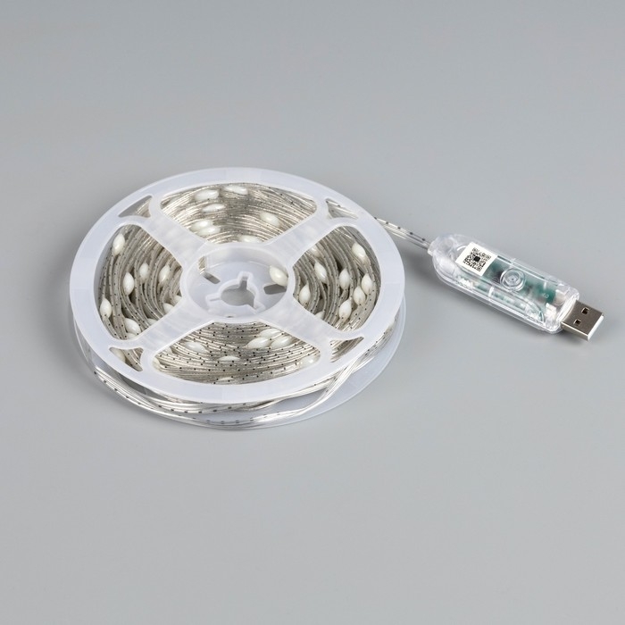 Умная гирлянда «Нить» 10 м роса, IP20, серебристая нить, 100 LED, управление с приложения, свечение RGB, USB Умная гирлянда «Нить» 10 м роса, IP20, серебристая нить, 100 LED, управление с приложения, свечение RGB, USB