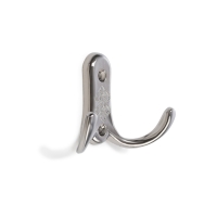 Крючок мебельный ТУНДРА TKD024 LIGHT, двухрожковый, хром Крючок мебельный ТУНДРА TKD024 LIGHT, двухрожковый, хром