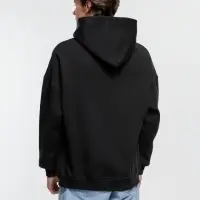 Худи оверсайз Kulonga Comfort Heavy, черное, размер XS/S