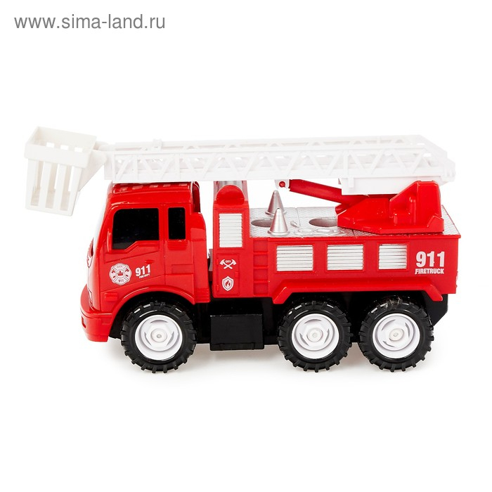 Конструктор винтовой &laquo;Пожарная машина&raquo;, 20 деталей, с отверткой и насадками