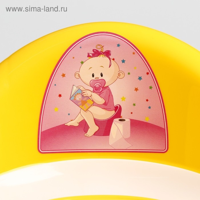 Горшок детский антискользящий «Бэйби-Комфорт» с крышкой, съёмная чаша, цвет жёлтый Горшок детский антискользящий «Бэйби-Комфорт» с крышкой, съёмная чаша, цвет жёлтый