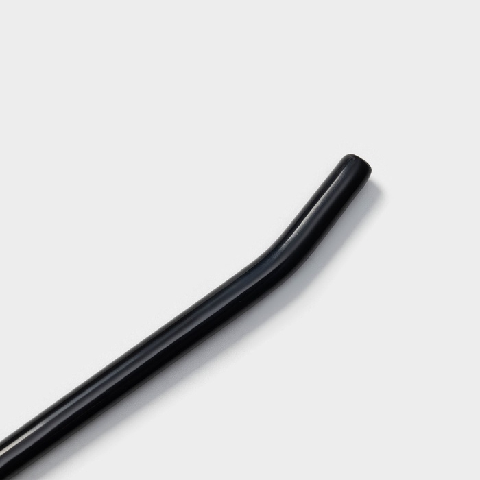 Плечики - вешалки для брюк и юбок антискользящие, одноуровневые, 14,5×35 см, 5 шт, цвет чёрный Плечики - вешалки для брюк и юбок антискользящие, одноуровневые, 14,5×35 см, 5 шт, цвет чёрный