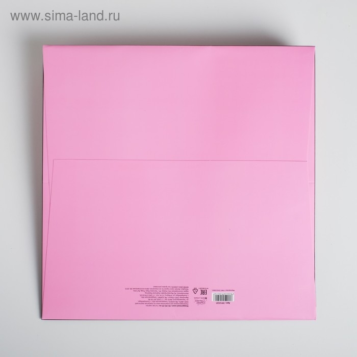 Пакет подарочный квадратный, упаковка, &laquo;Present&raquo;, 30 х 30 х 30 см