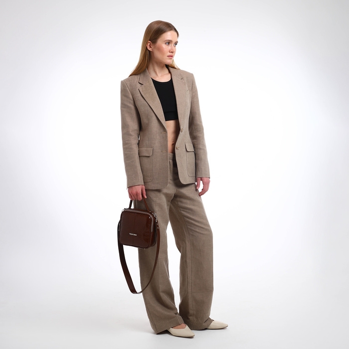 Сумка женская через плечо TEXTURA, маленький размер, цвет коричневый Сумка женская через плечо TEXTURA, маленький размер, цвет коричневый